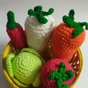 Vegetable Basket Soft Toys
