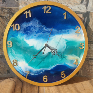 Beach Themed Resin Wall Clock