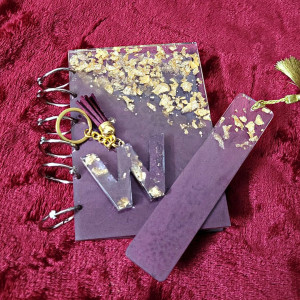 Bookmark Diary and Keychain Gift Set in different colour options