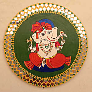 Surya Ganesha Lippan Art