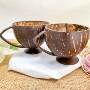 Coconut Tea Cups Set of 2