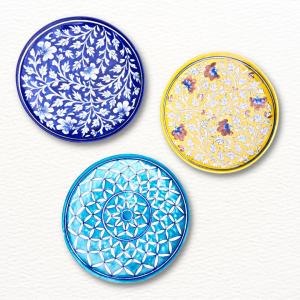 Ceramic Plates Set of 3 8 Inches