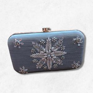 Winter Snowflake Embroidered Clutch bag