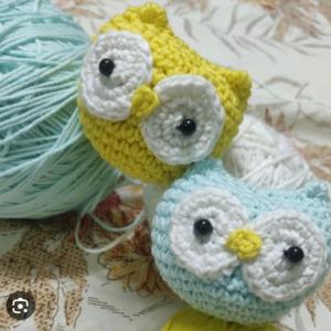 crochet owl doll soft toy