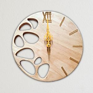 Wooden Pebbles Designer Wall Clock