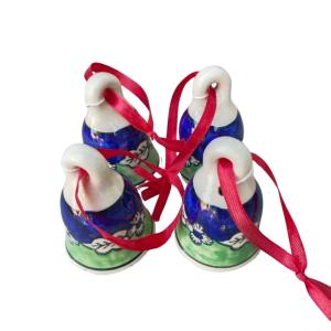 Blue Pottery ceramic orchard green bells