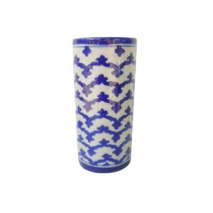 Ethnic Pattern Blue Pottery Ceramic Vase