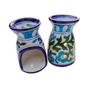 Aqua Garden Blue Pottery Ceramic Oil Diffuser