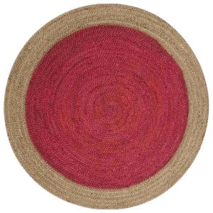 Natural Red and Natural Jute Carpet