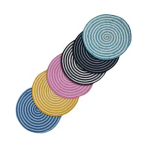 Multicolour Spiral Cotton Rope Table Placemats