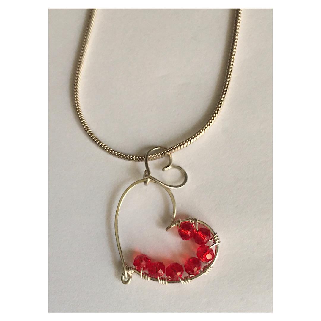 Valentine heart pendant