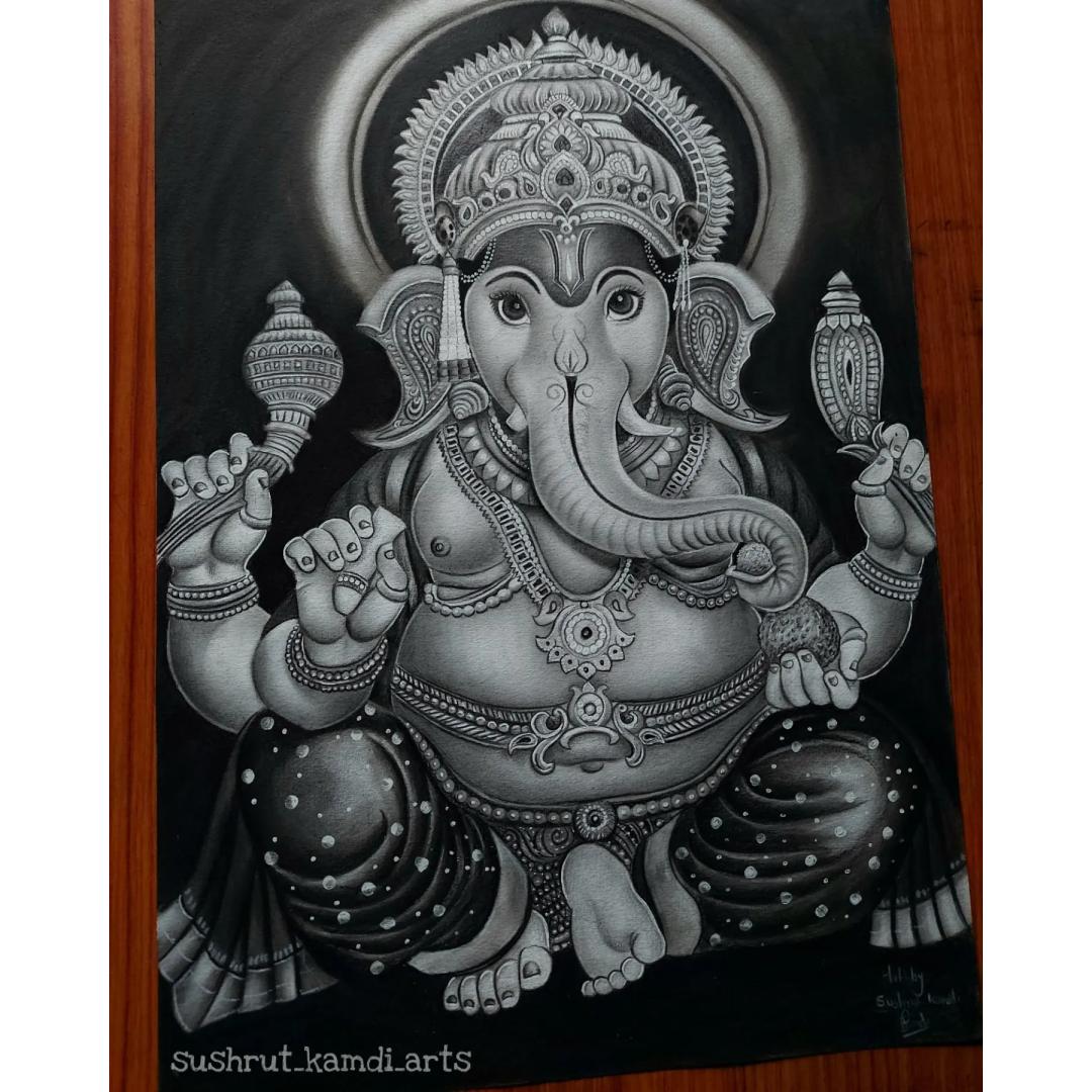 Here's my quick pencil sketch of Lord Ganesha! Swipe ⬅️ for the final sketch!  Lord Ganesha is the god of new beginnings so let's start… | Instagram