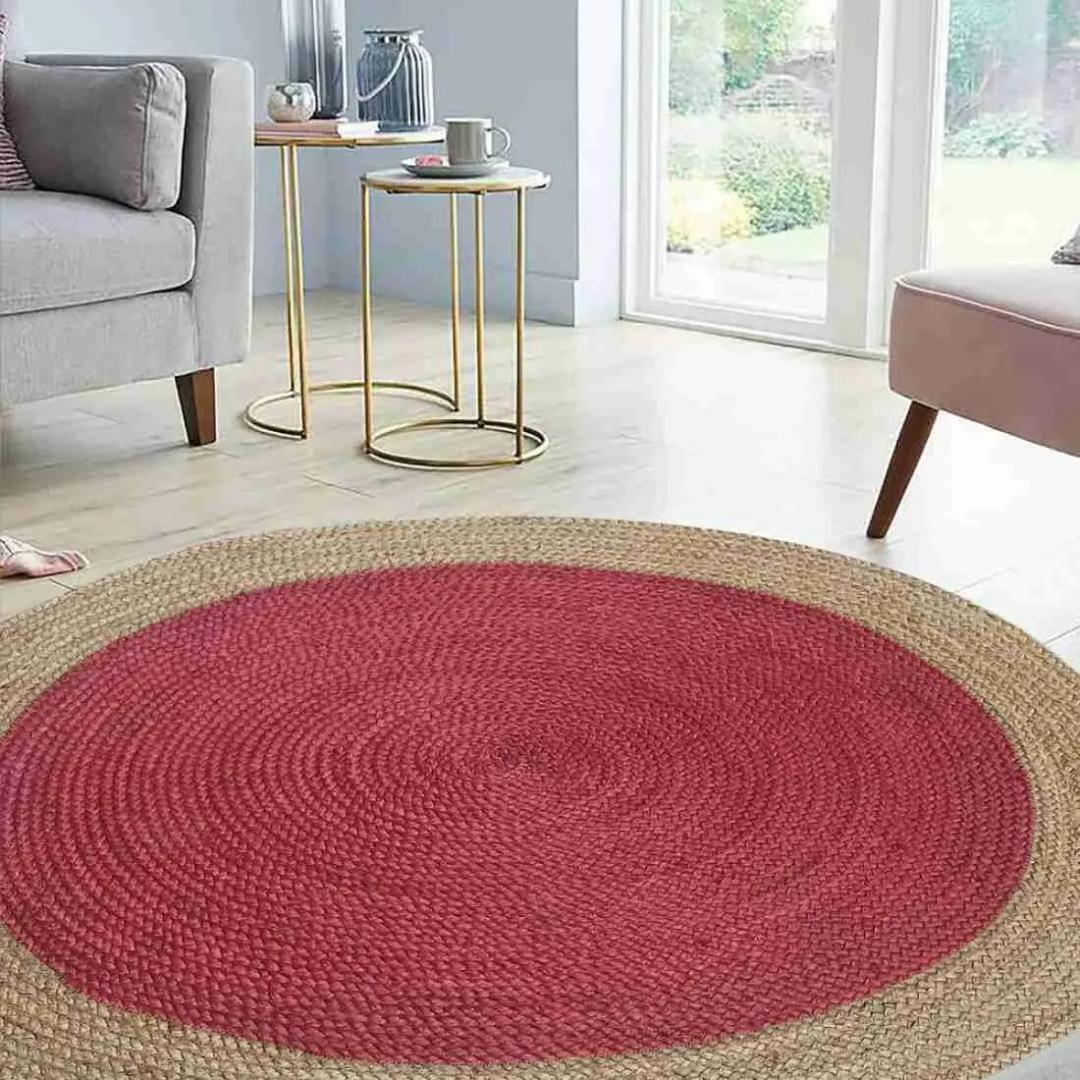 Natural Red and NaturalJute Carpet