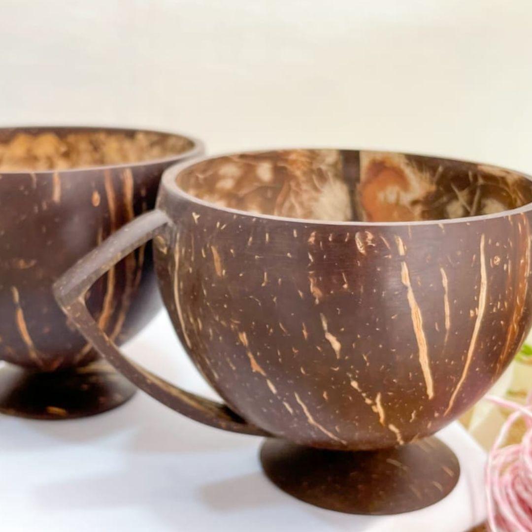 Coconut Tea Cups Set of 2
