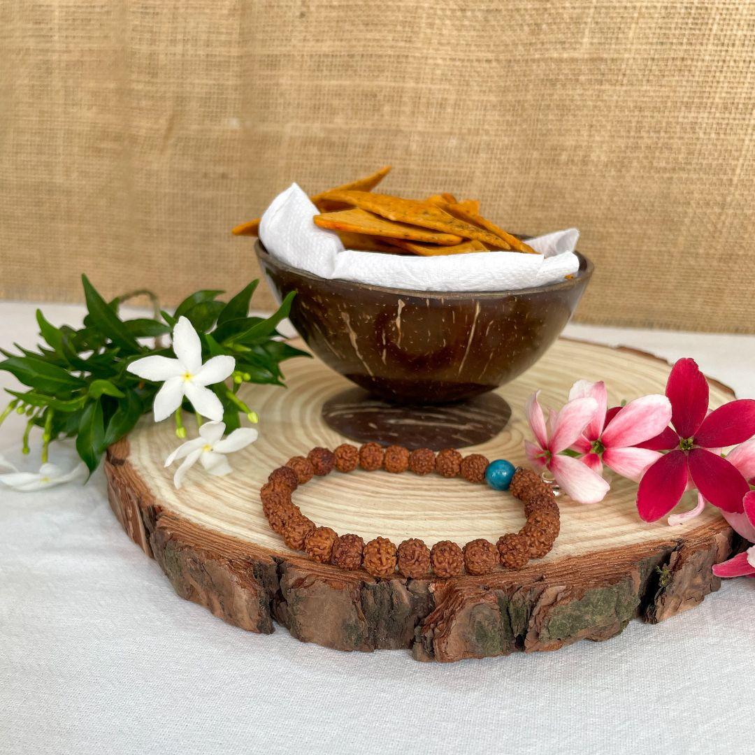 Multipurpose Coconut Bowls with Stand set of 4