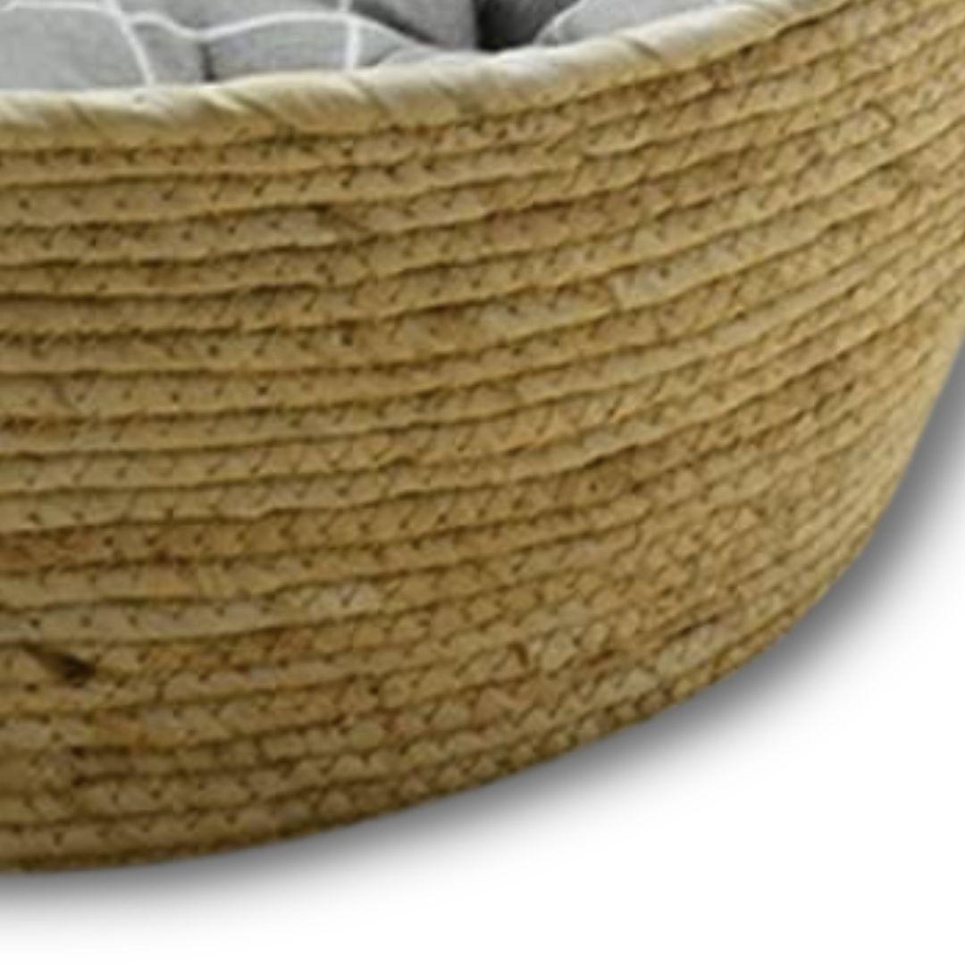 Jute Bed with Handles for Cats and Small Dogs