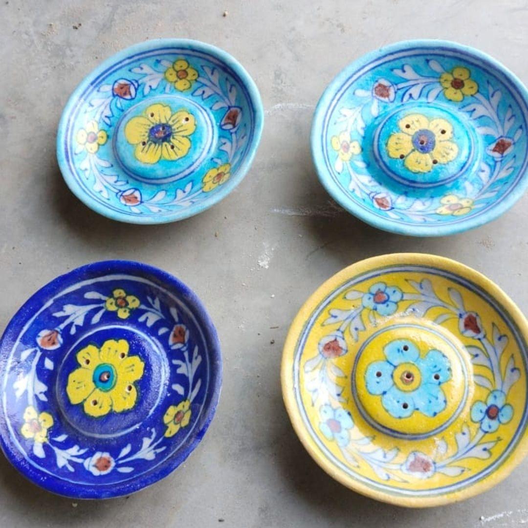 Ceramic Round Agarbatti Stands