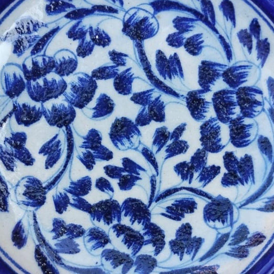 Snowflower Ceramic Plate 6 Inches