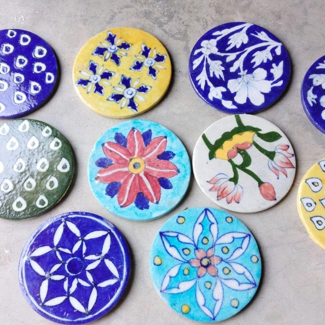 Ceramic Turkish Coasters Set of 2