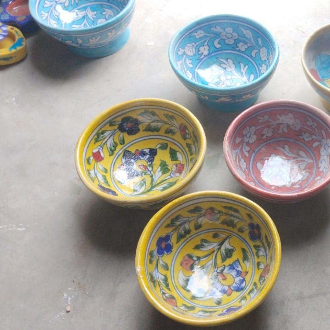 Ceramic Bowls Set of 2 5 Inches
