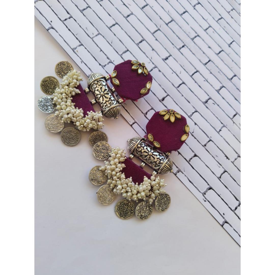Buy Wine Color Earrings Online In India - Etsy India-sgquangbinhtourist.com.vn