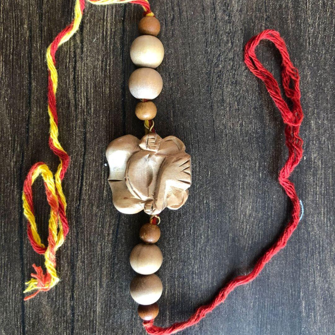 Ganesha Pure Sandalwood Rakhi