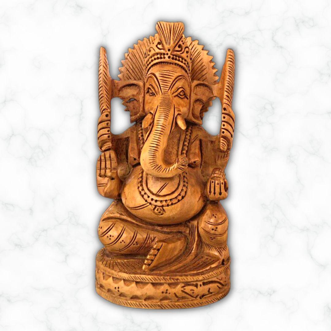 Wooden Ganesha Murti