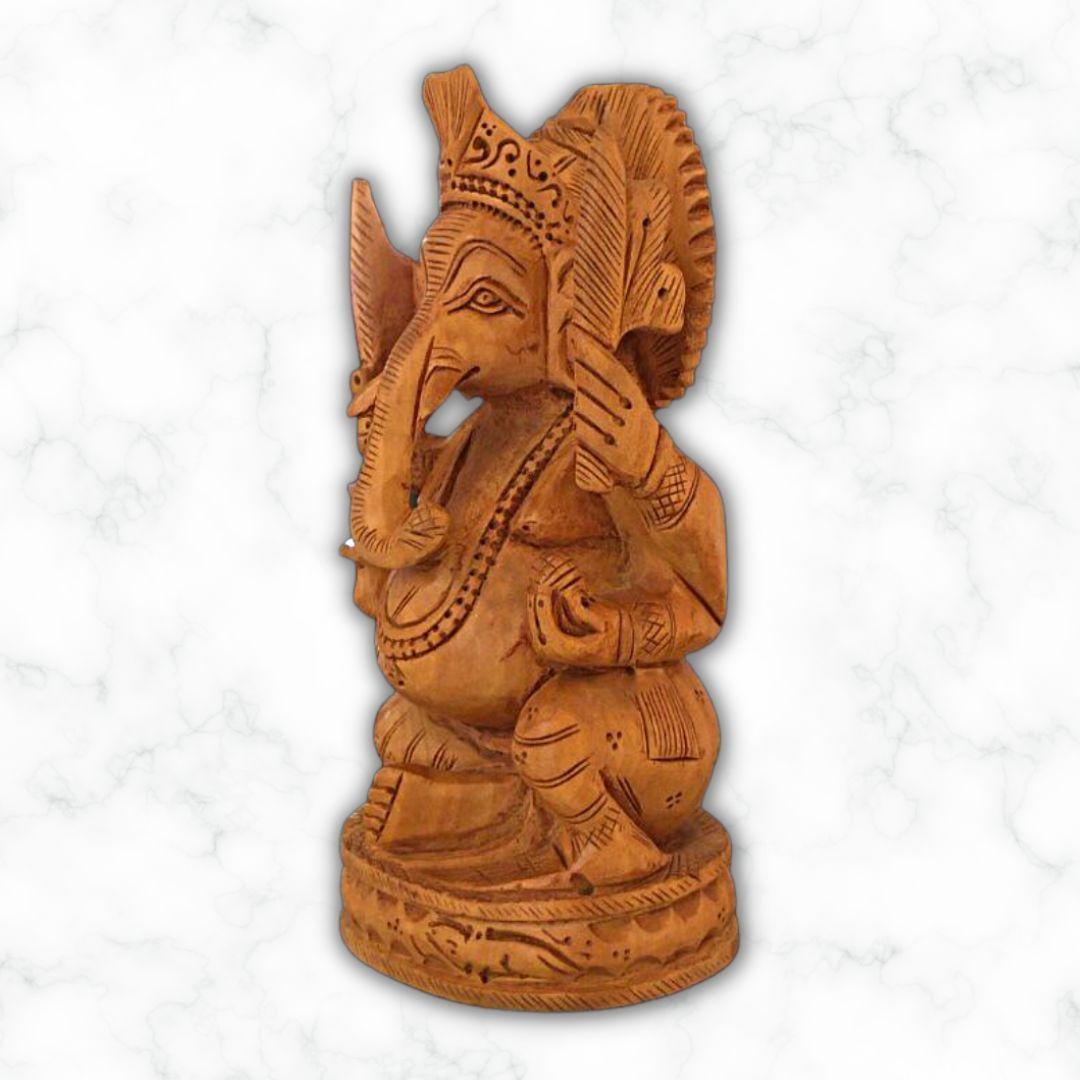 Wooden Ganesha Murti