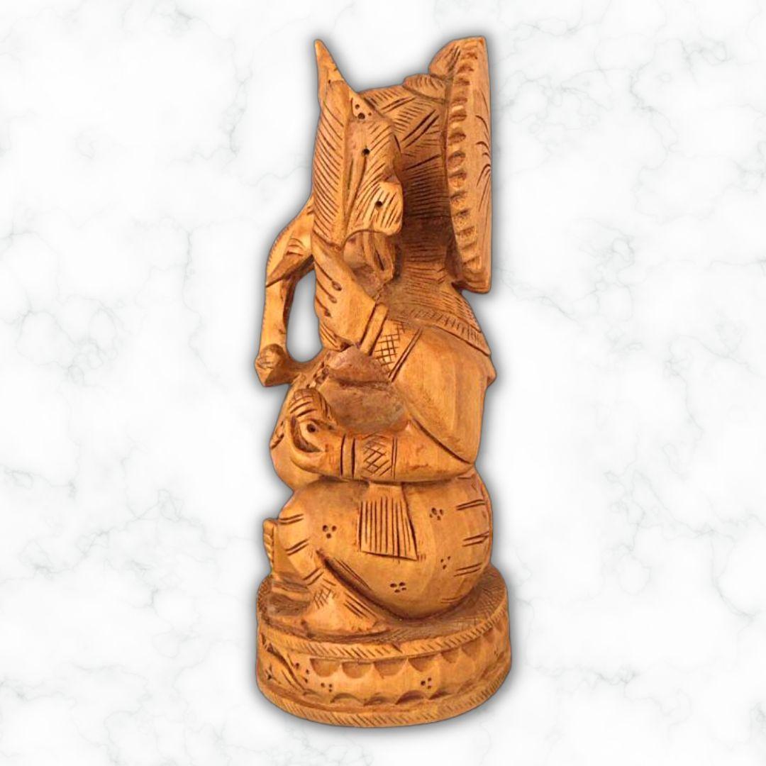 Wooden Ganesha Murti