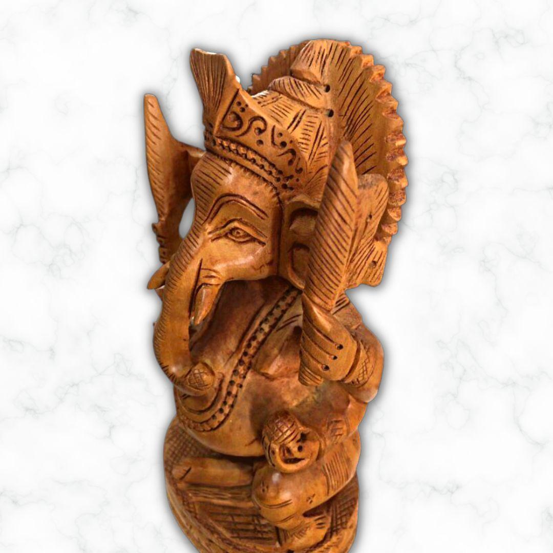 Wooden Ganesha Murti