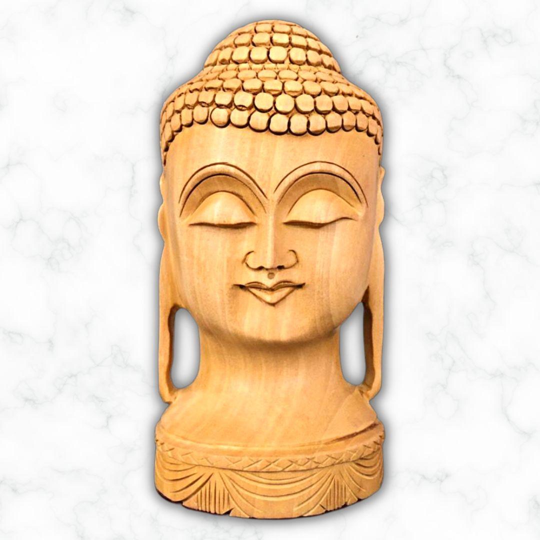 Wooden Buddha Murti Showpiece