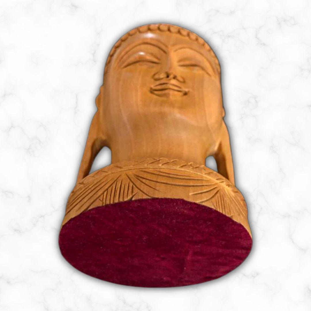 Wooden Buddha Murti Showpiece