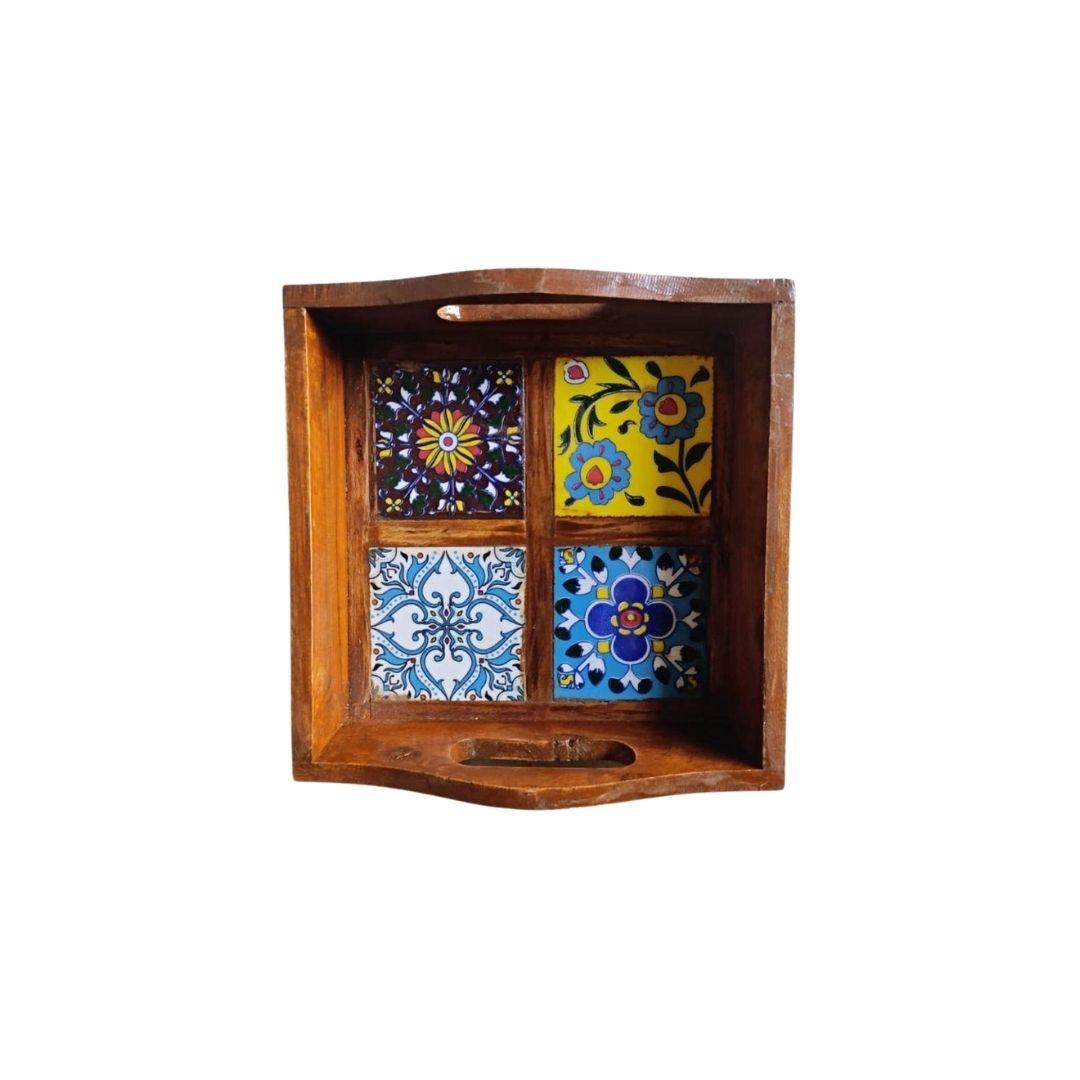 Wooden Tiles Serving Tray 5