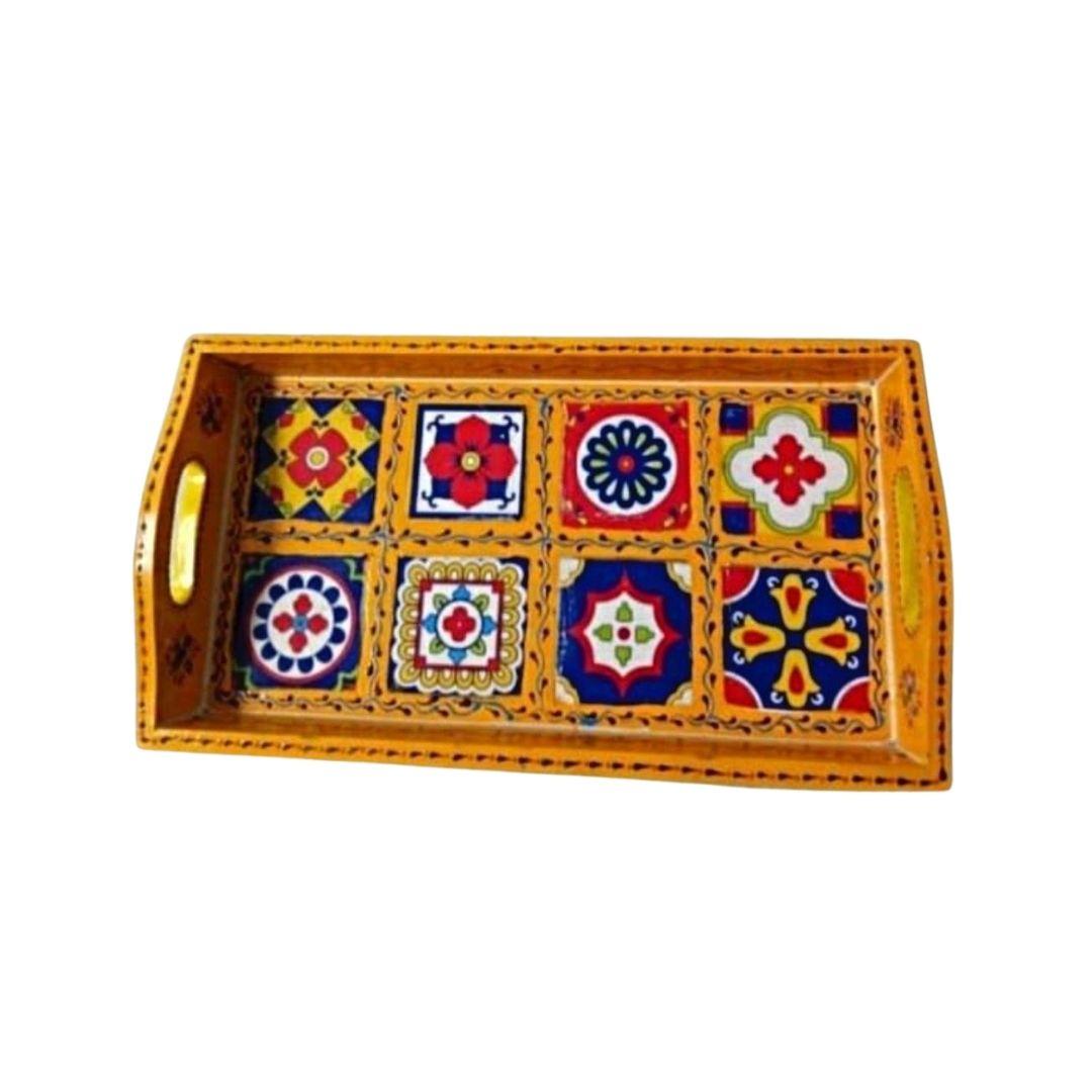 Wooden Tiles Serving Tray 6