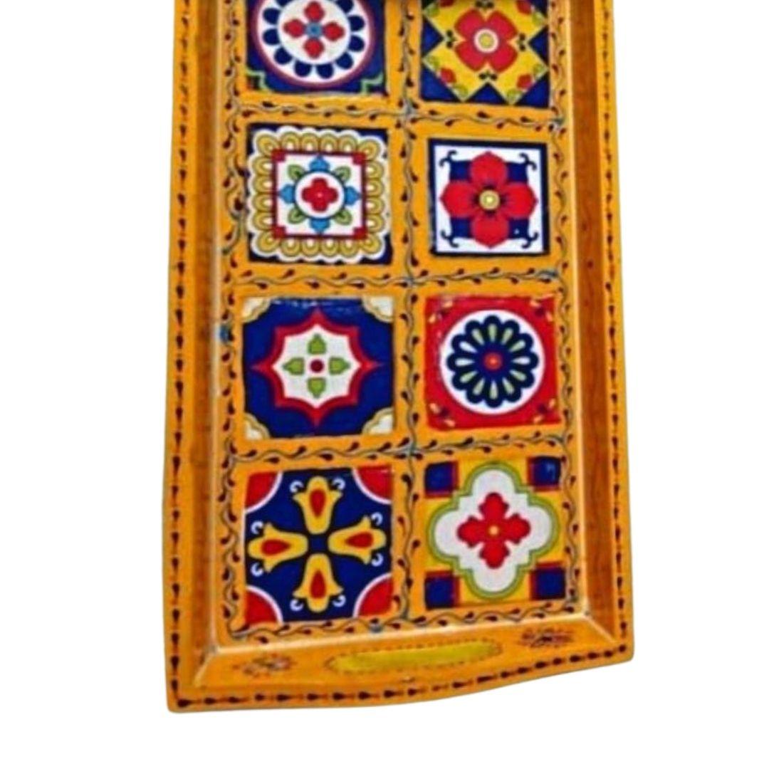 Wooden Tiles Serving Tray 6