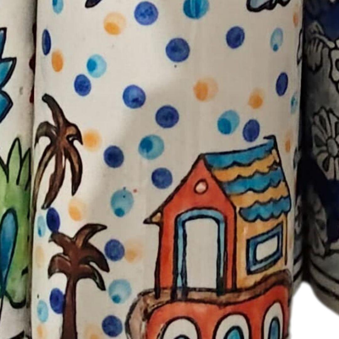 Mix Design Blue Pottery Ceramic Water Jugs