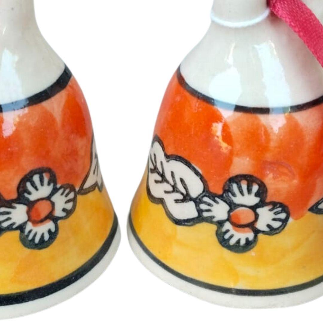 Blue Pottery Ceramic Autumn Bells