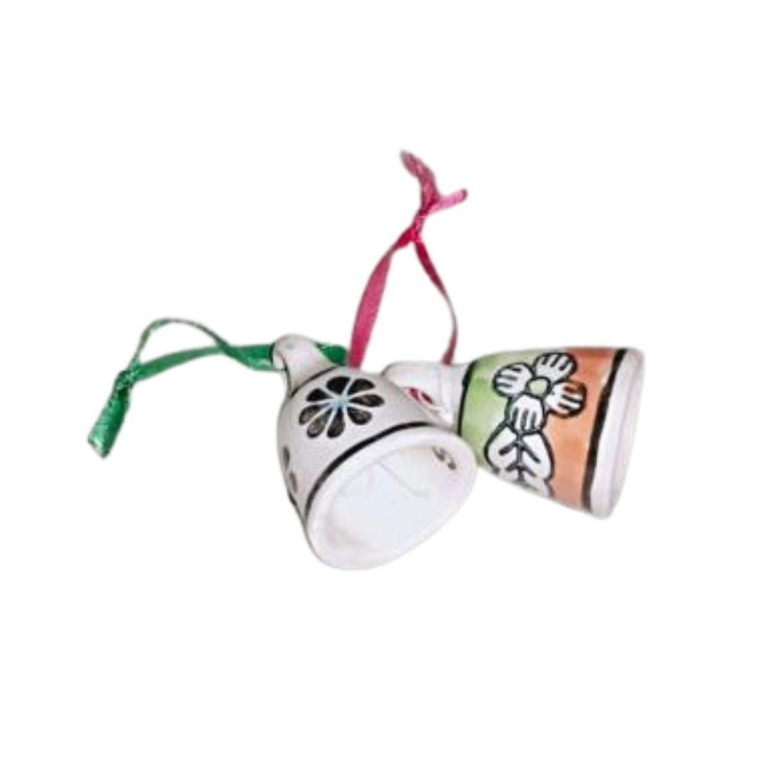 Blue Pottery Ceramic assorted design decor bells