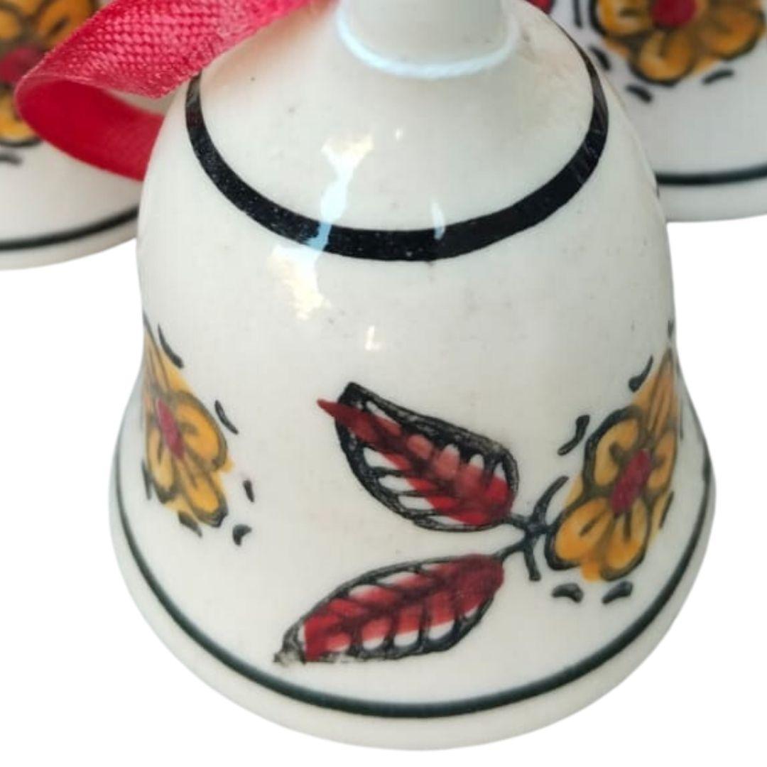 Blue Pottery Ceramic Dune decor bells