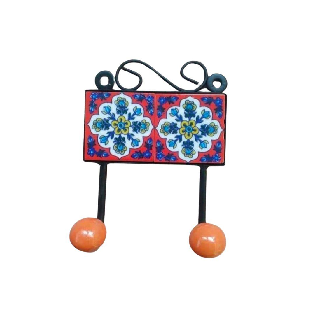 Blue Pottery Ceramic Double Hangers in multiple colour options