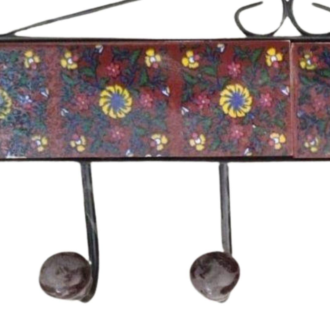 Blue Pottery Ceramic Long Hanger