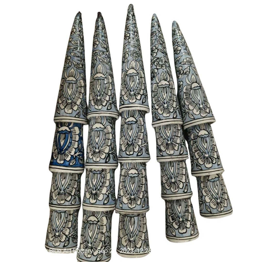 Paisley Blue Pottery Ceramic Planters in multiple colour options