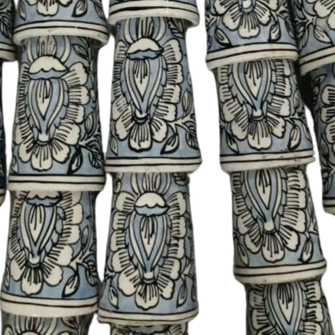 Paisley Blue Pottery Ceramic Planters in multiple colour options