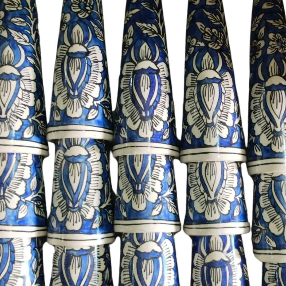 Paisley Blue Pottery Ceramic Planters in multiple colour options