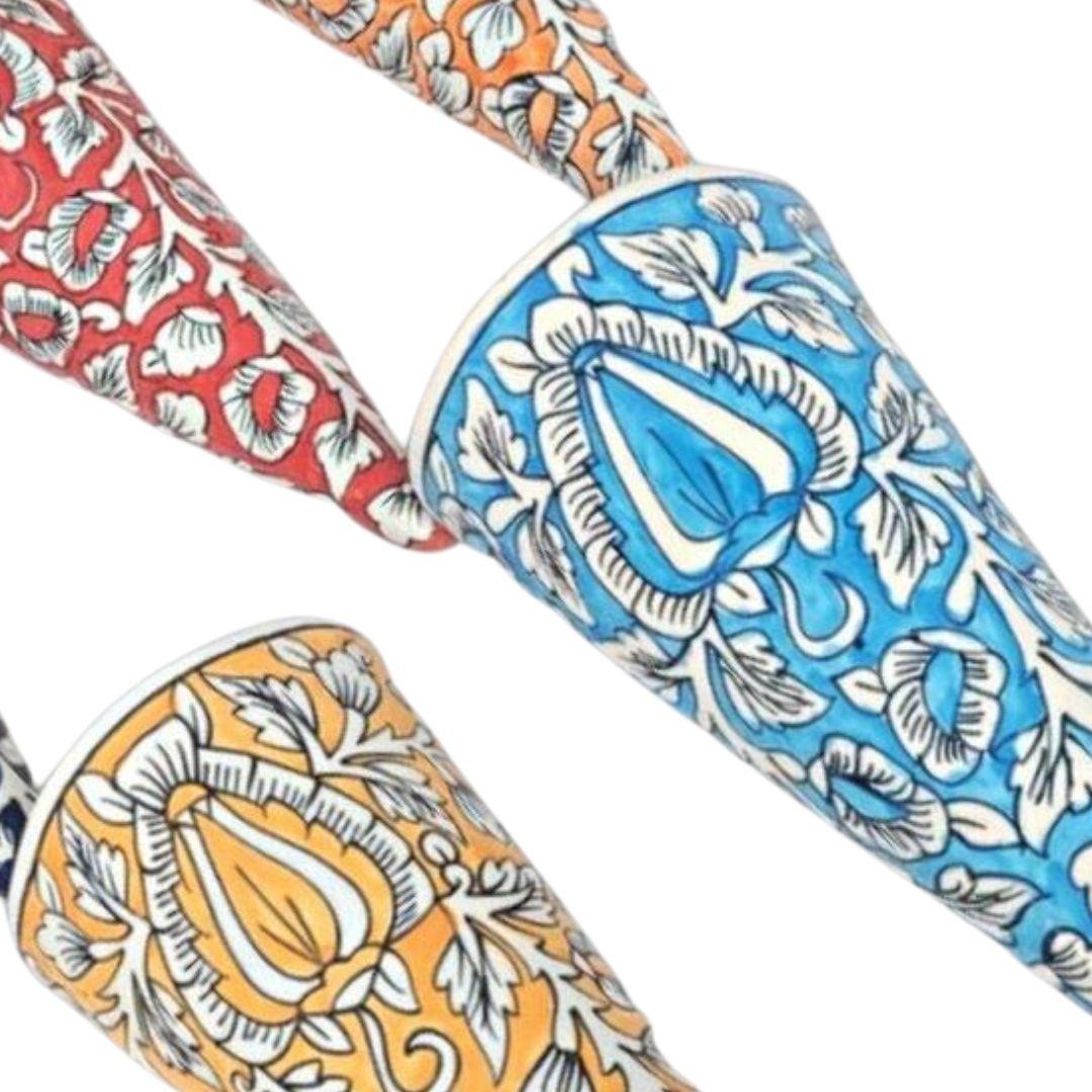 Paisley Blue Pottery Ceramic Planters in multiple colour options