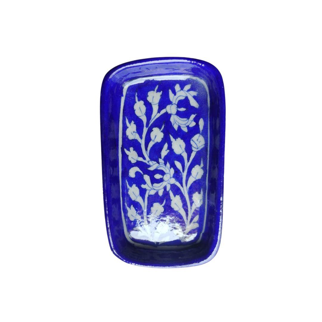 Blue Pottery Ceramic Rectangle Trays 5 inches in multiple colour options