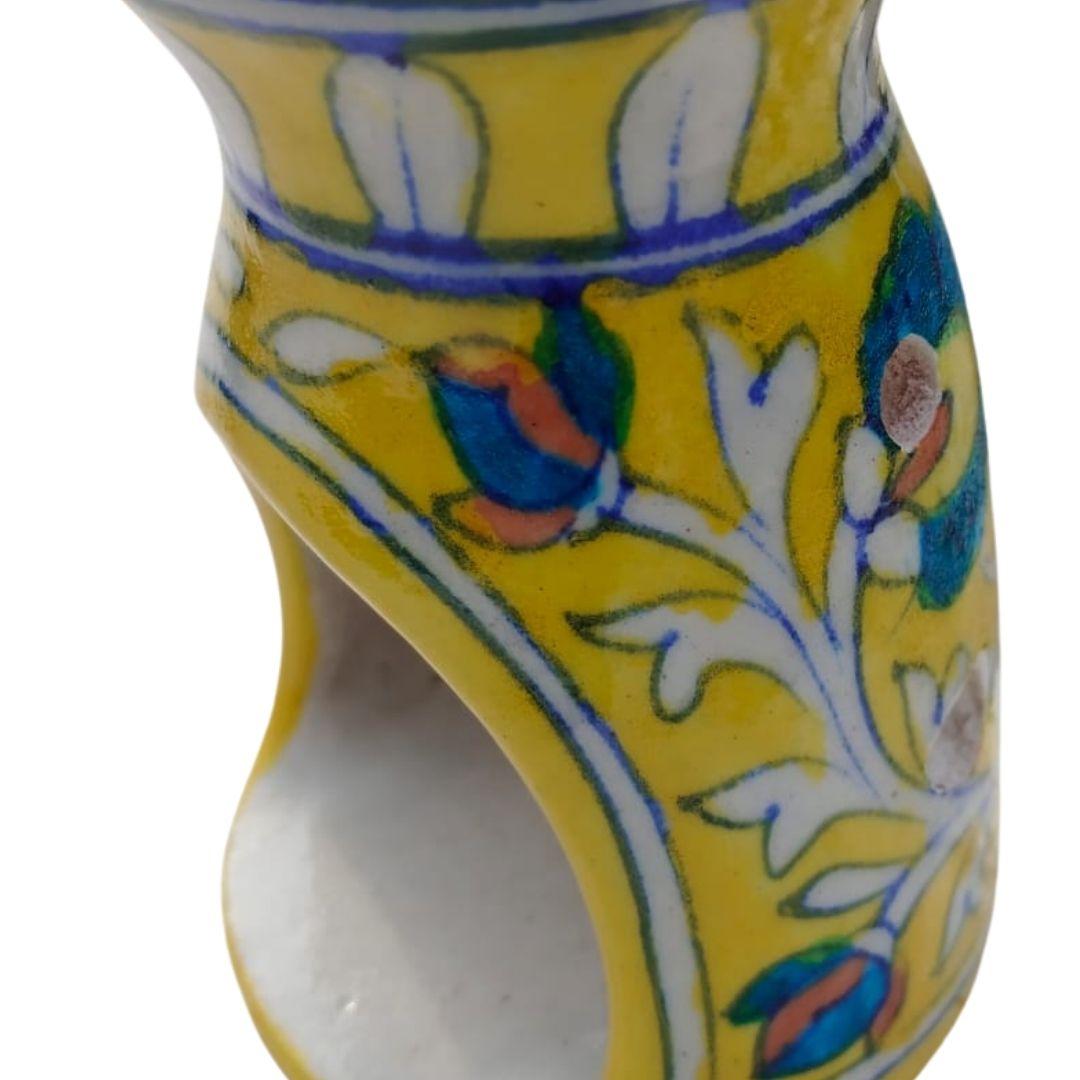 Lime Garden Blue pottery ceramic oil diffuser