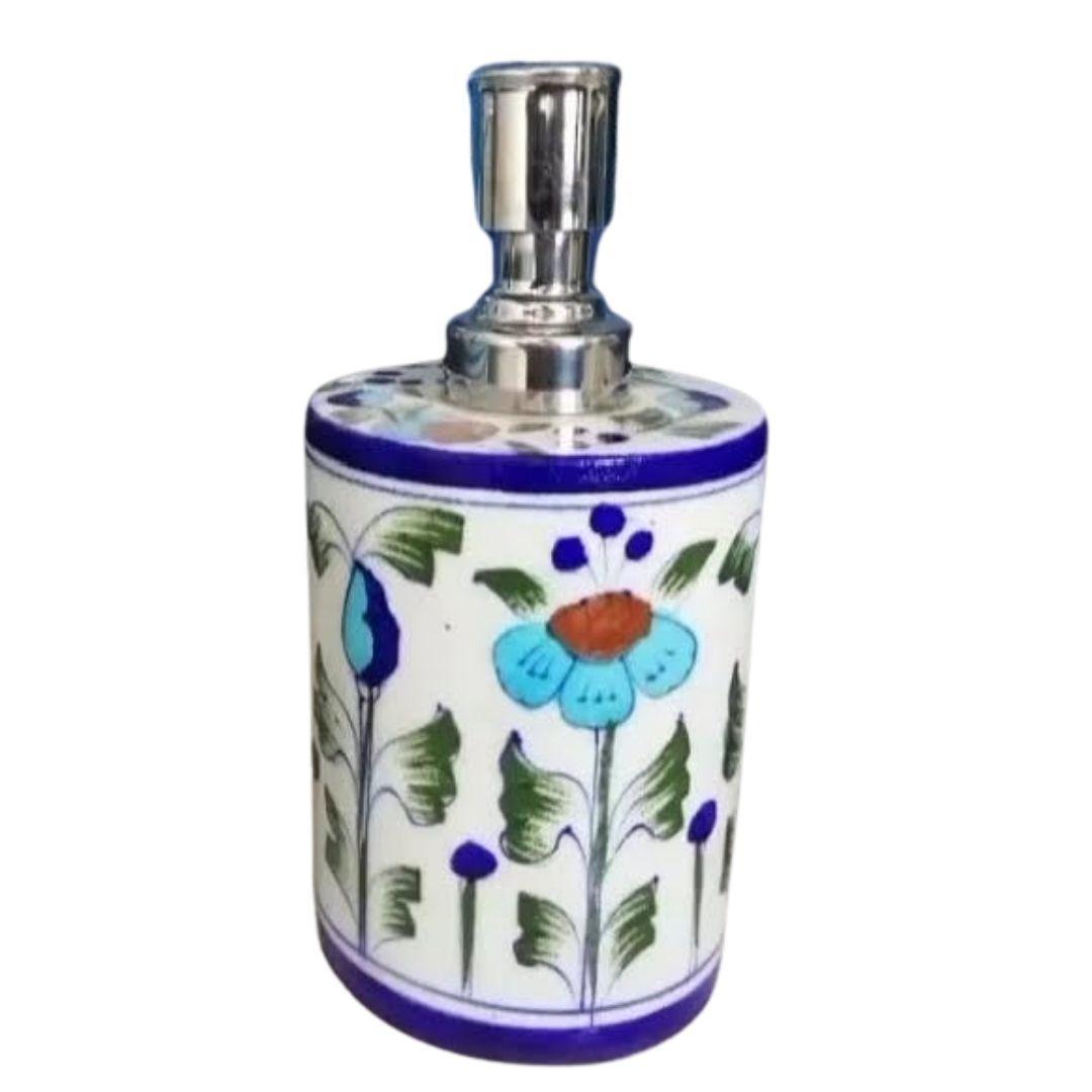 Blue Pottery Ceramic Soap Dispenser