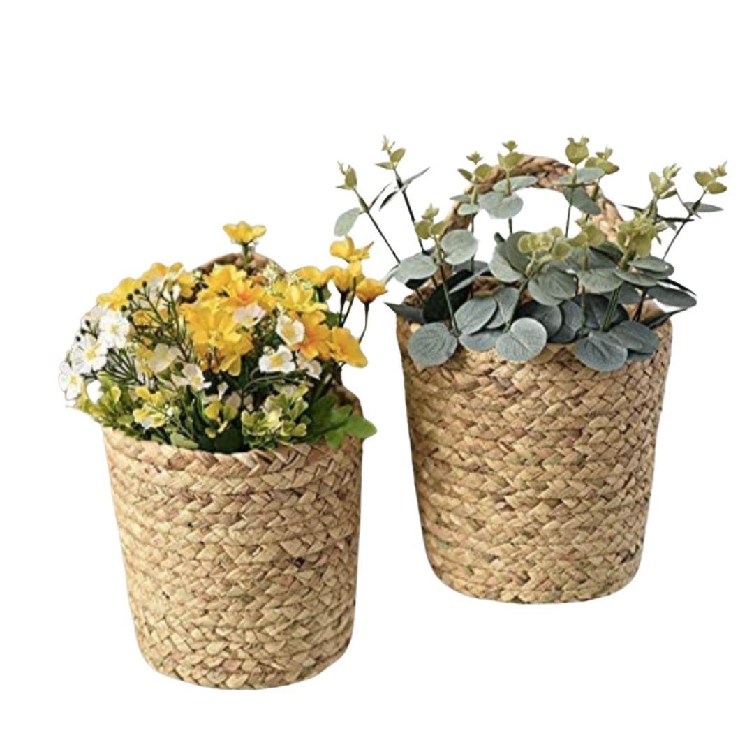 Jute Hanging Storage Organiser Basket