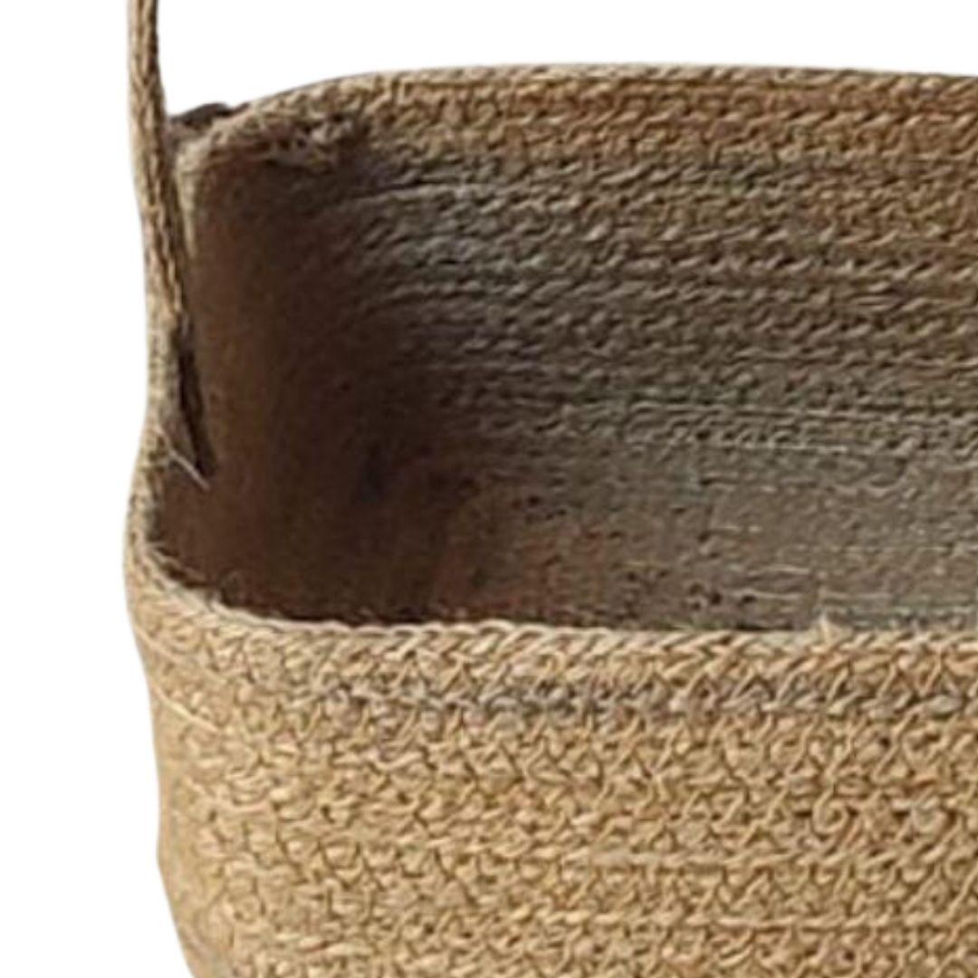 Rectangle Jute Gift Hamper Basket with Handle